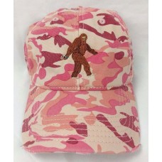 Bigfoot Sasquatch Pink Camo Embroidered Baseball Cap Mujers Trucker Hat One Size  eb-94949386